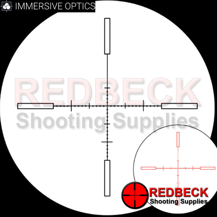 Immersive Optics 10x40 Prismatic Air Rifle Scope Mil Dot with MOA Adjustable Mounts