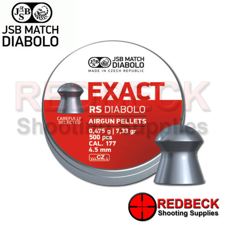 JSB EXACT RS DIABOLO LIGHT WEIGHT AIRGUN PELLETS .177